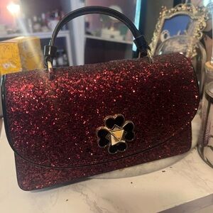 Kate Spade Mini Top Handle Odette Glitter Crossbody Bag